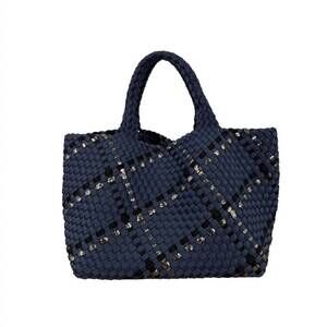 NEW NAGHEDI women's st barths galaxy tote bag in blue/black